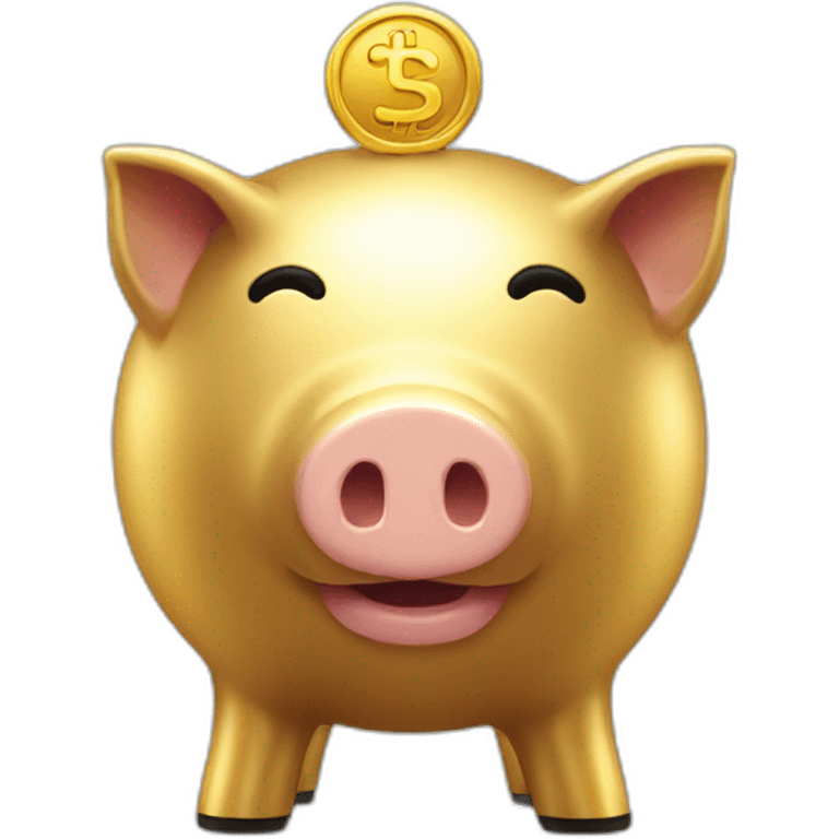 goldened-piggy-bank emoji