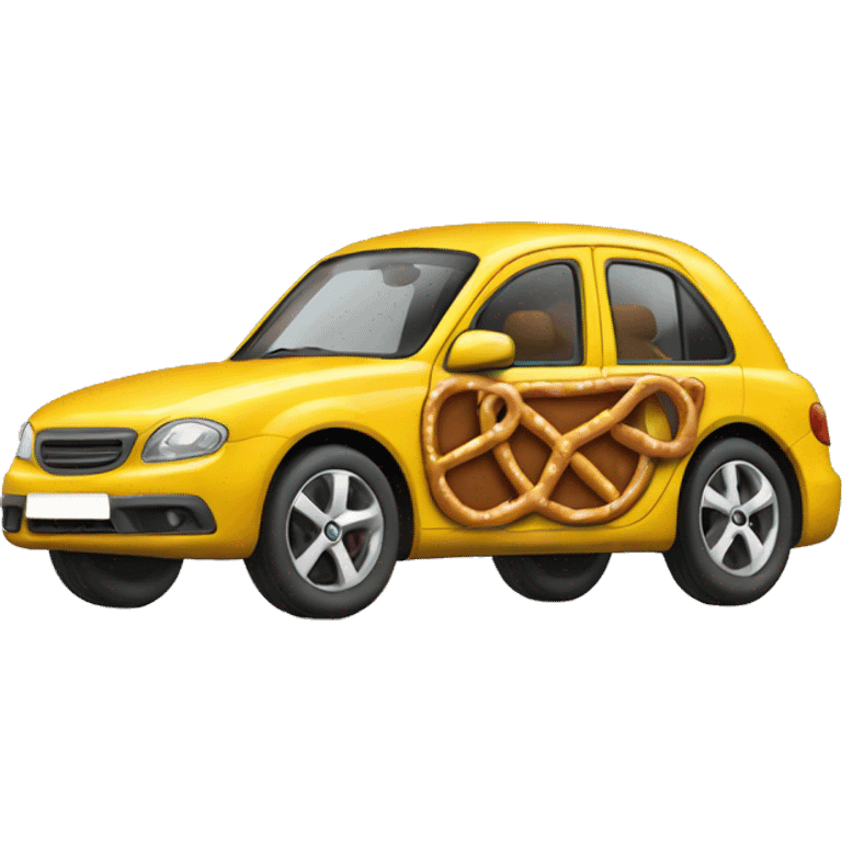 pretzel car emoji