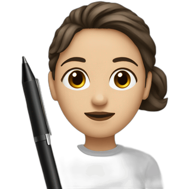 sarah ninsi with a digital pen emoji