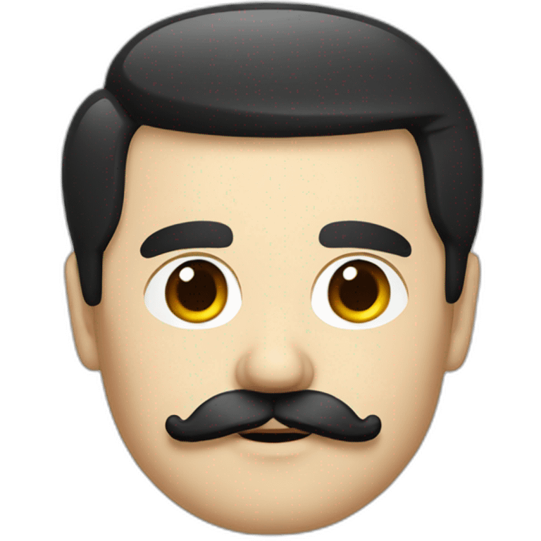 German dictator with black hair and square mustache emoji