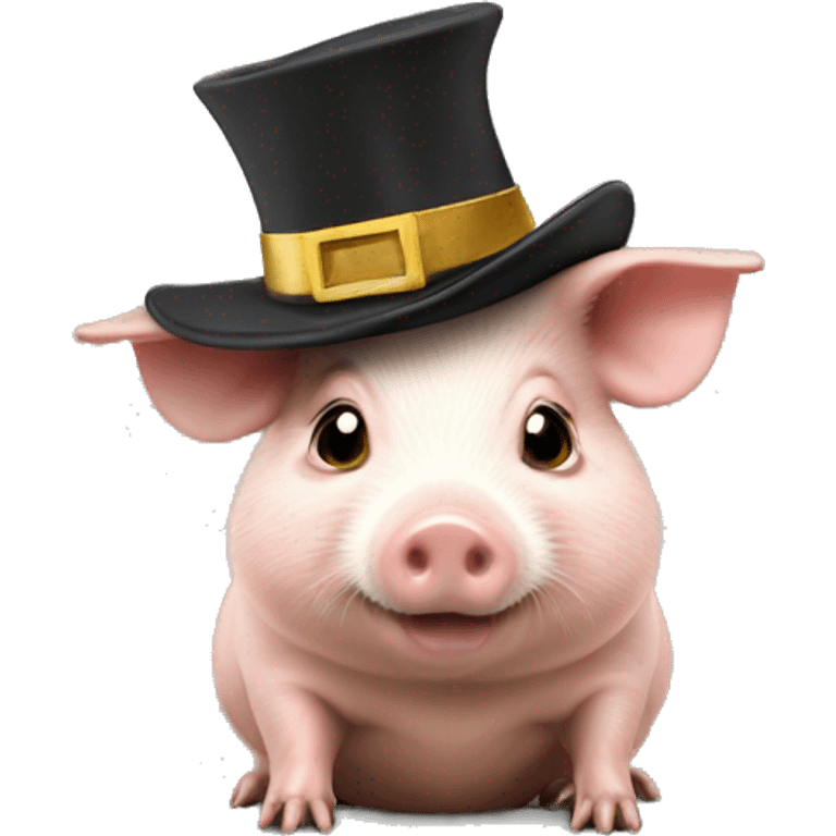 Guinie pig with hat emoji