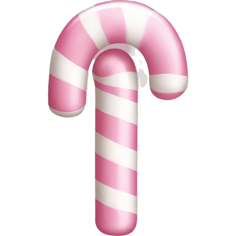 Light pink and white candy cane emoji