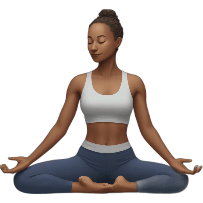 Svarga Dvijasana yoga pose emoji