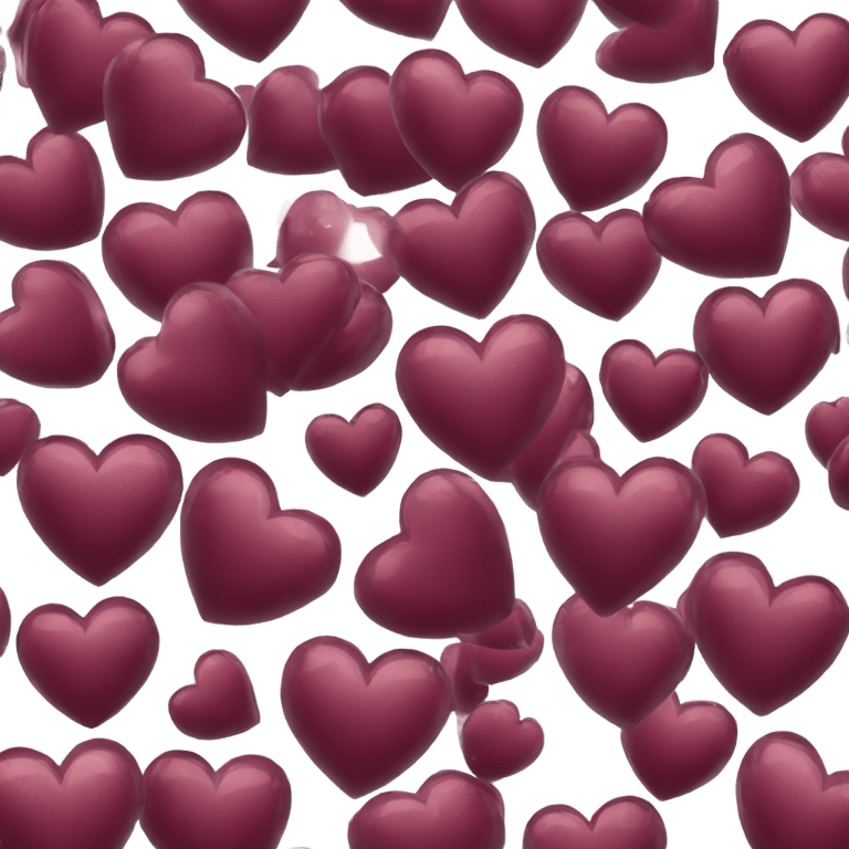 Maroon sparkling heart emoji