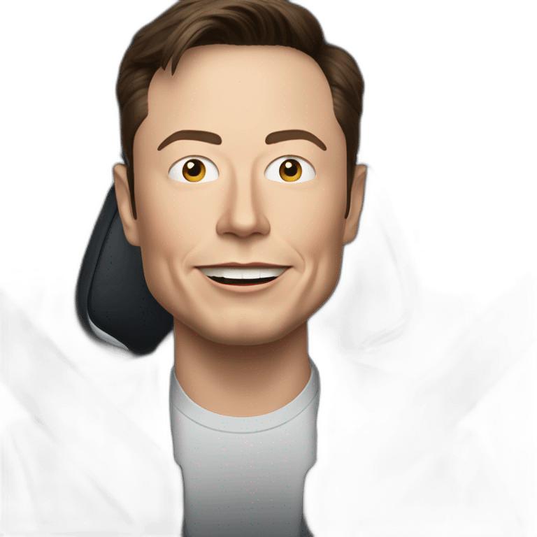 Elon Musk Driving a Tesla emoji