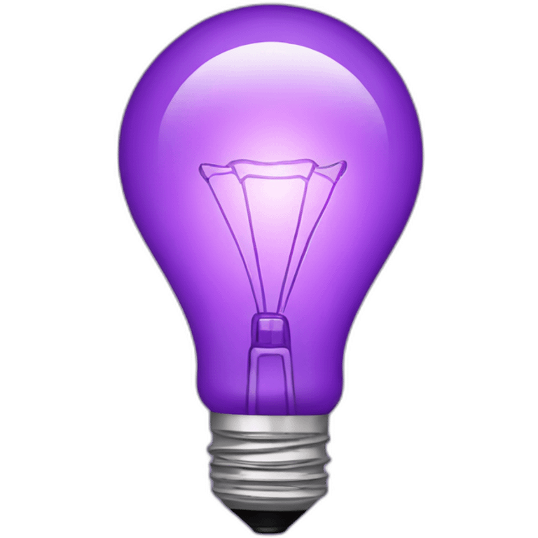 purple light bulb emoji