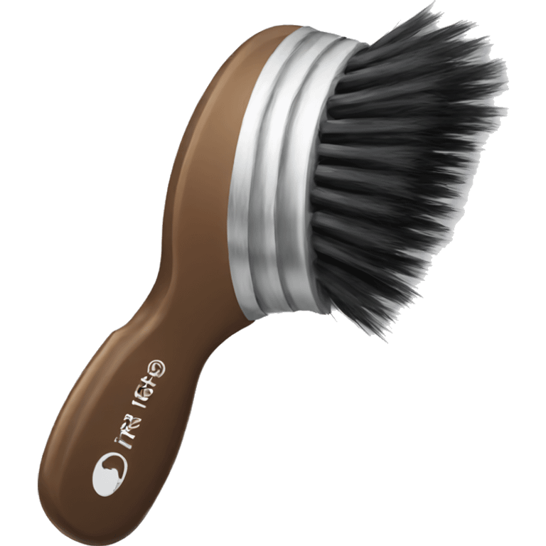 hair brush with horse head emoji