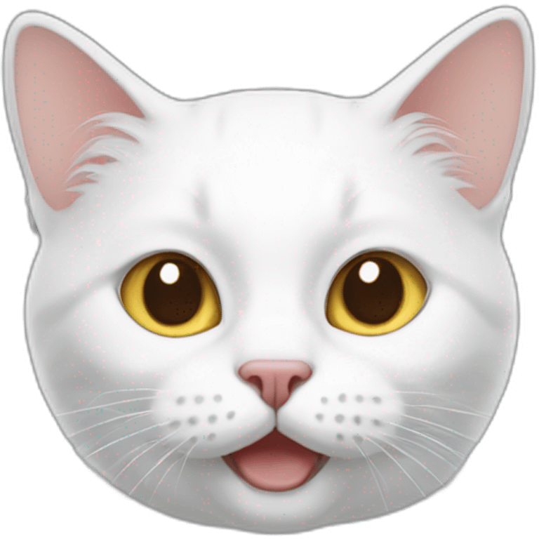 white-cat-🥳 emoji