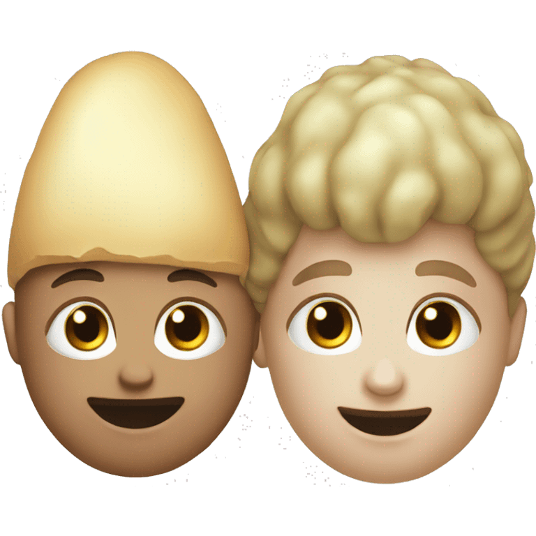 white skinned boy and girl potato emoji