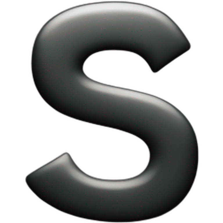 Letter s fahion symbol emoji