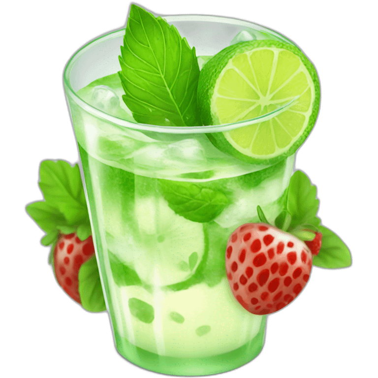 Beautiful mojito emoji