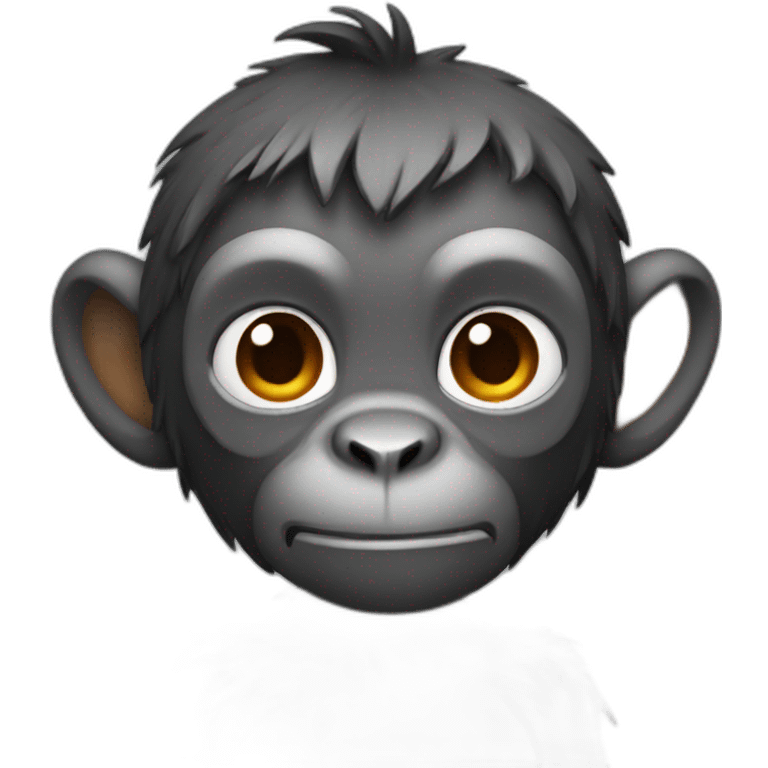 Monkey vulcano emoji