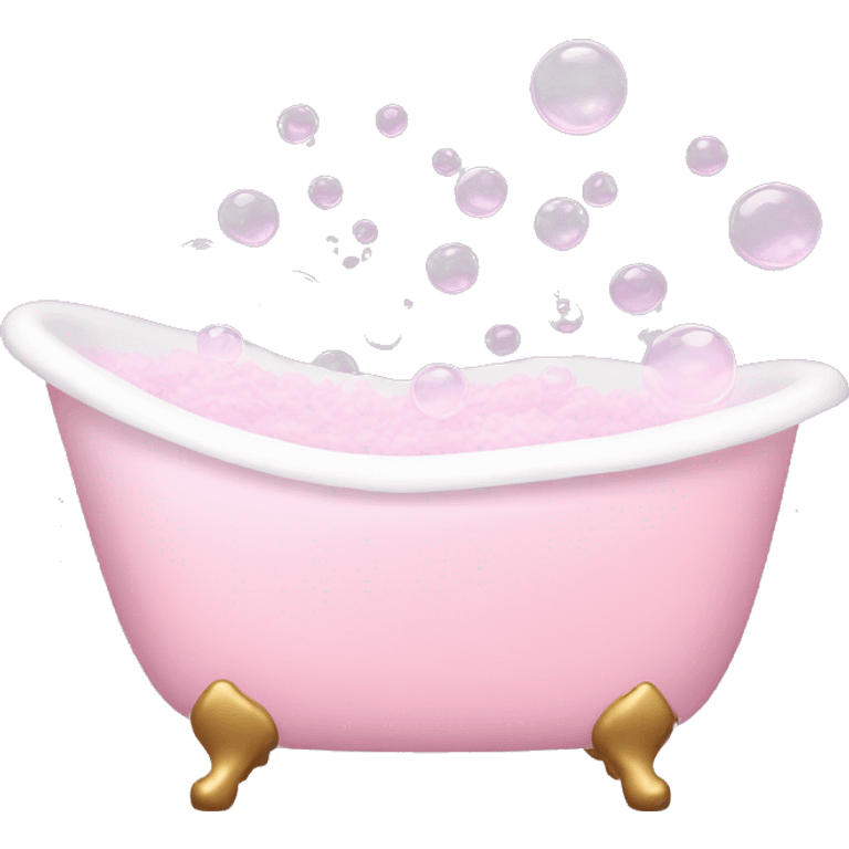 bubble bath in light pink emoji