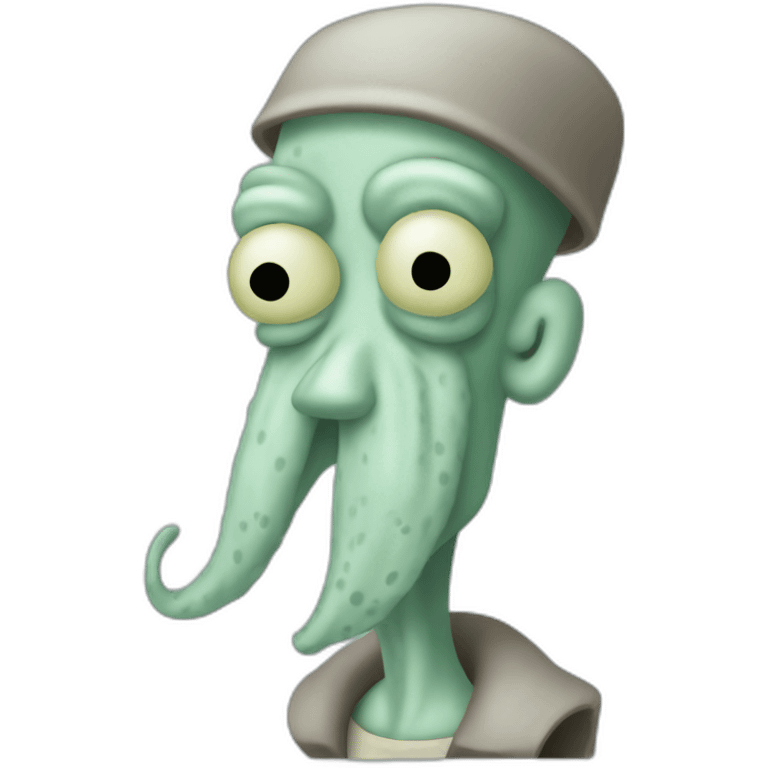 Squidward from Bob Square pants emoji