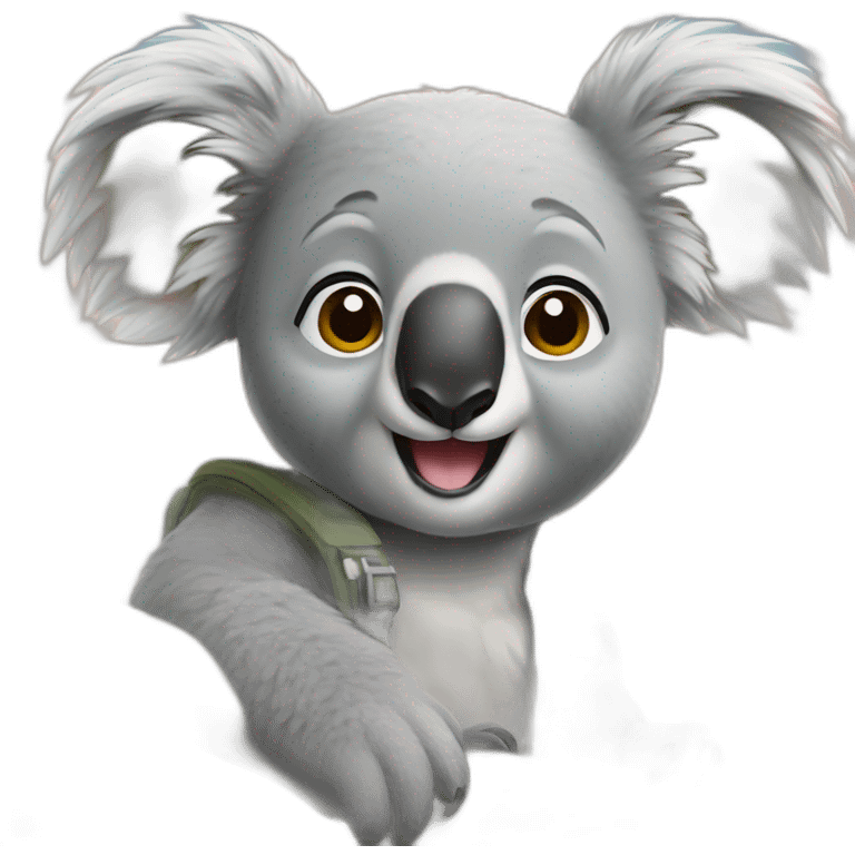 koala is pilot emoji