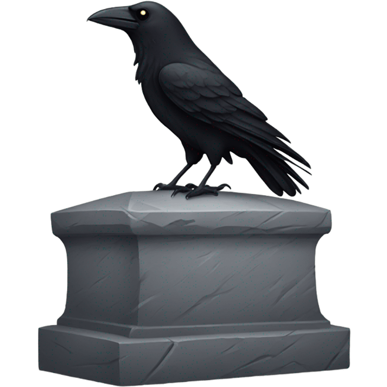 crow on tombstone emoji