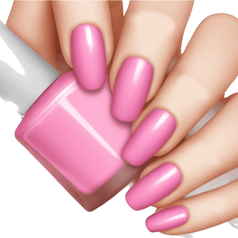 Pink nail polish emoji