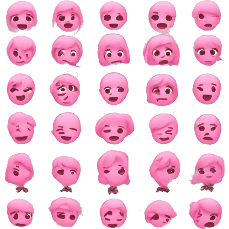 Cute pink emojis  emoji