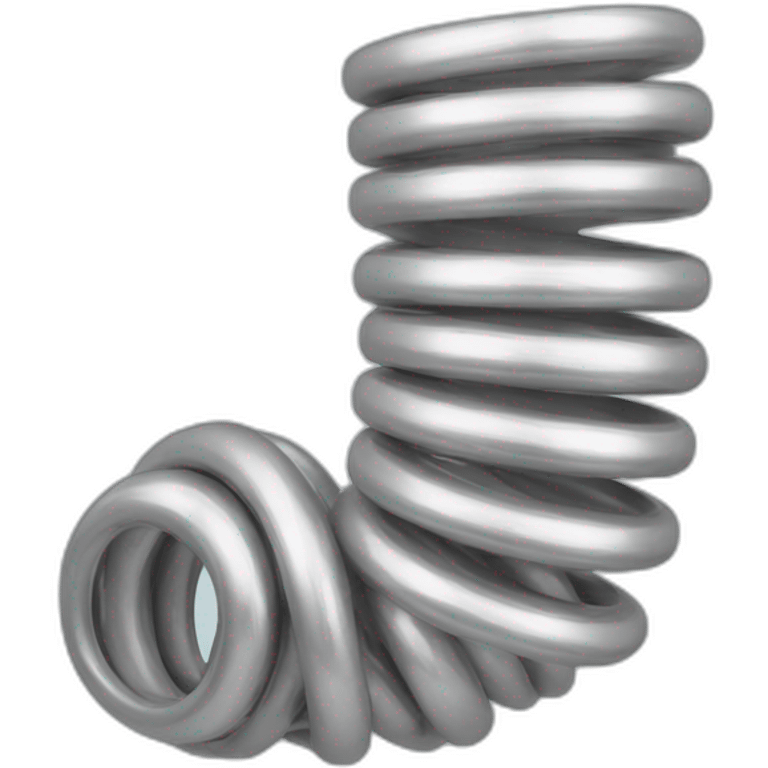 Silver Slinky toy emoji