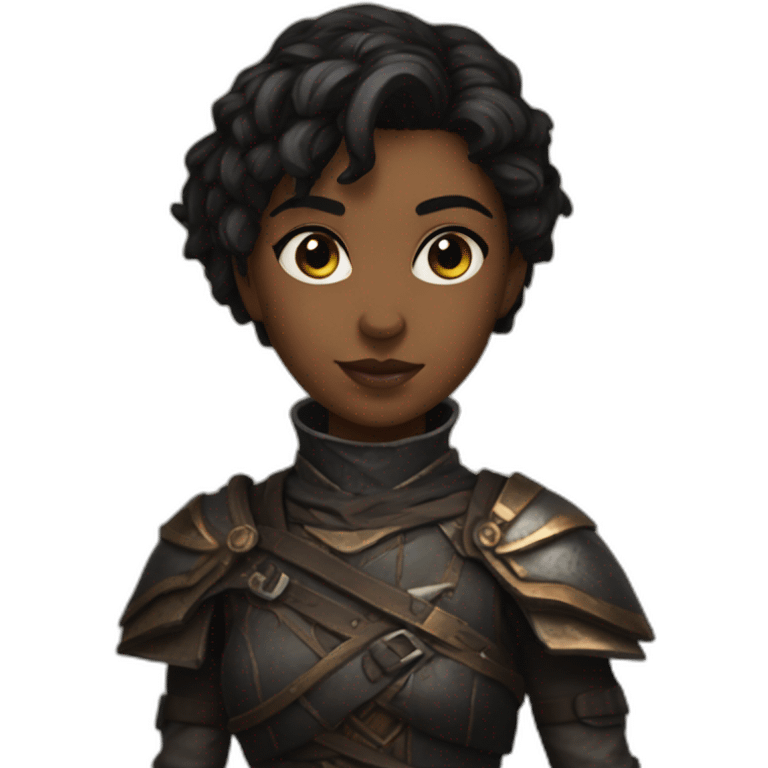 girl playing baldur's gate 3 emoji