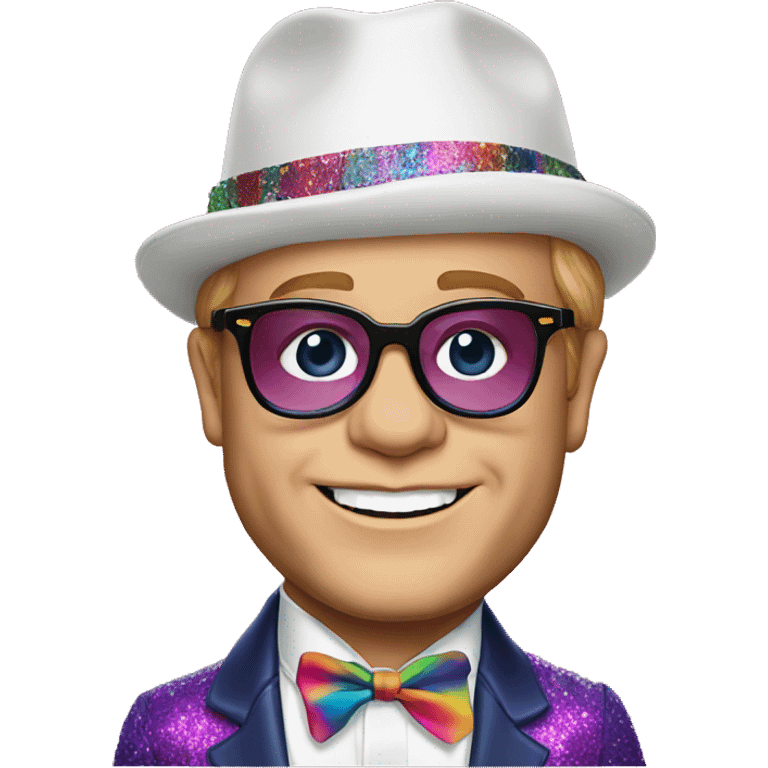 elton john colorful emoji