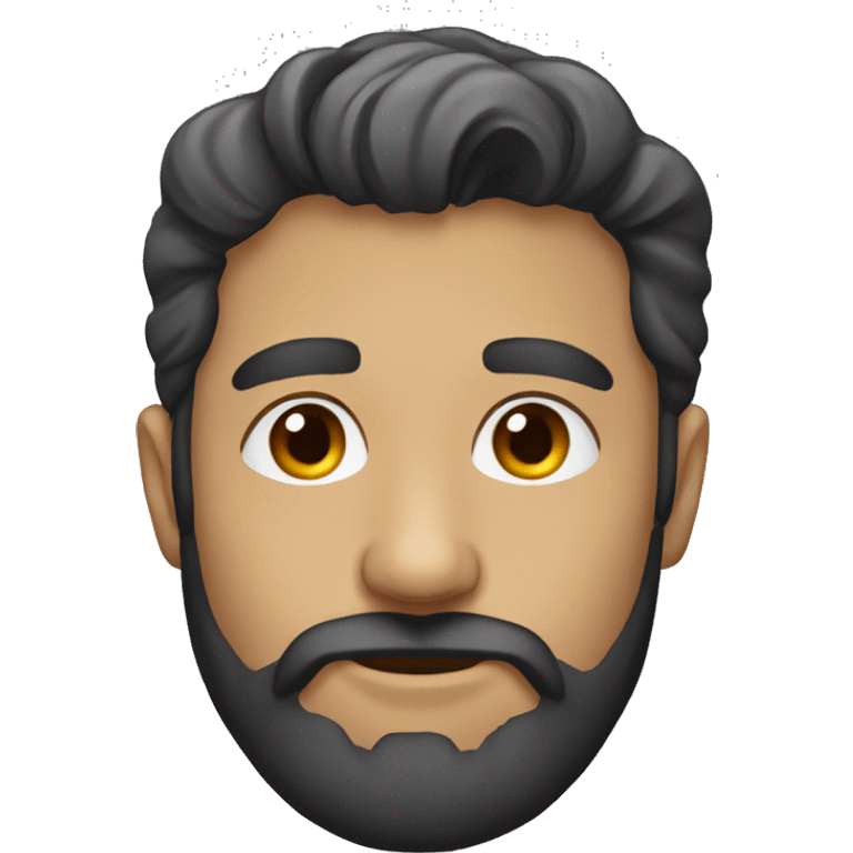 beard portrait of male solo emoji