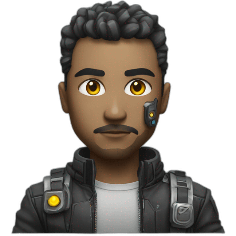 Botão de força cyberpunk emoji