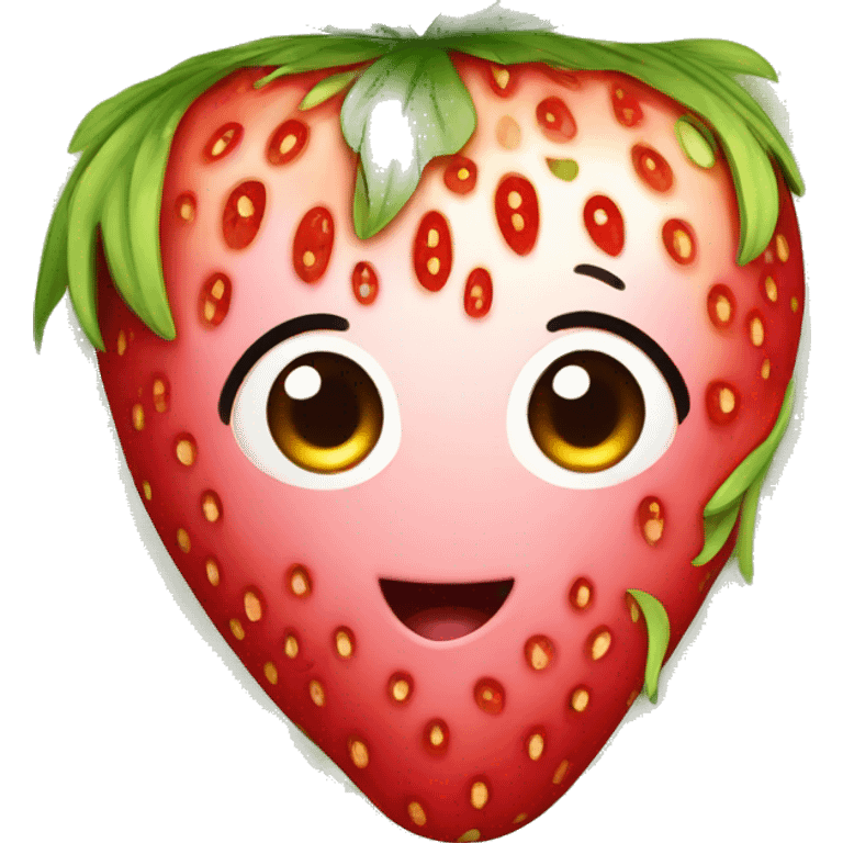 Kawaii strawberry  emoji