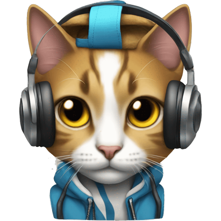 dj cat emoji