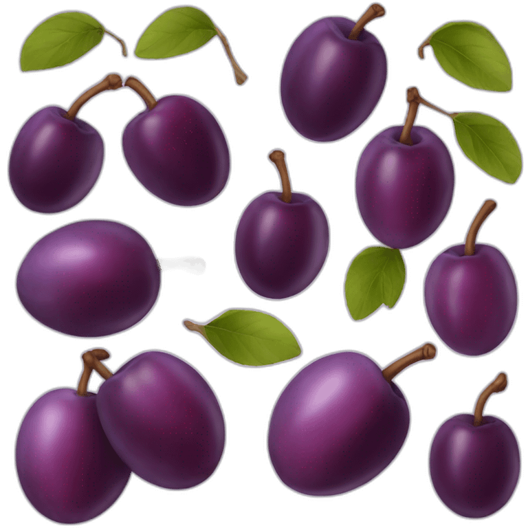 Plum emoji