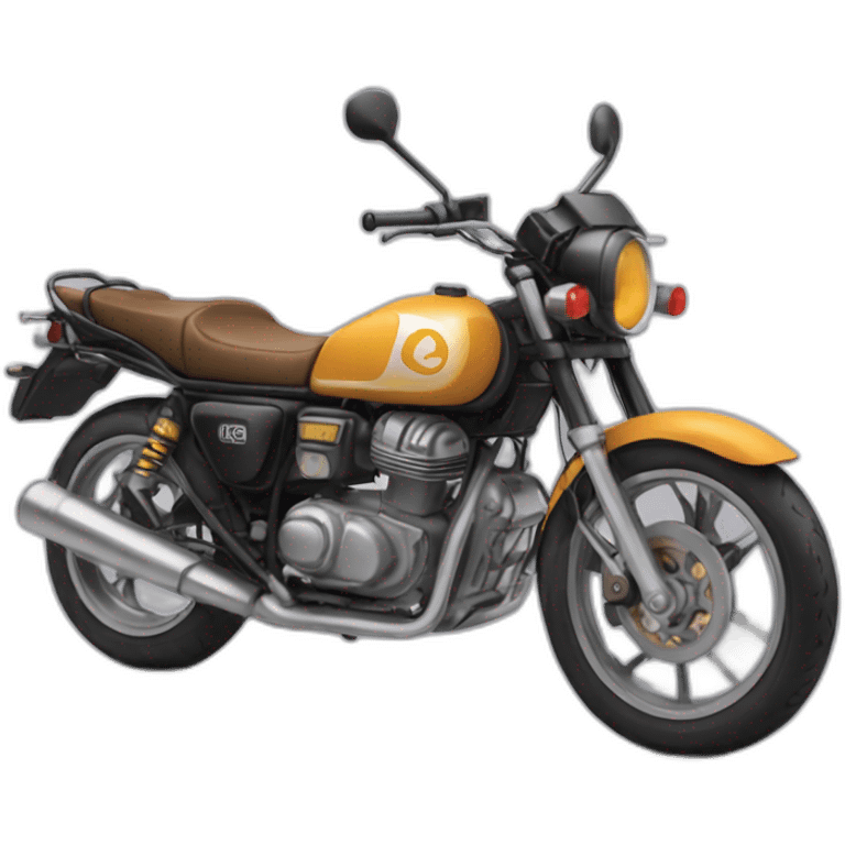 quelqu'un sur une moto au Maroc emoji