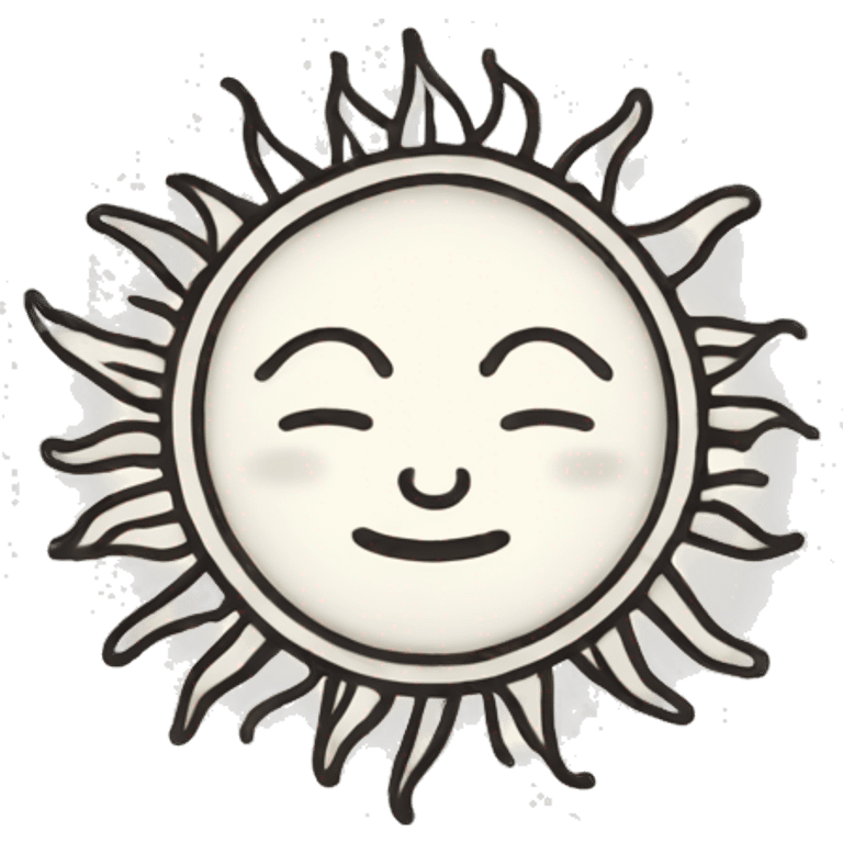 Sun outline  emoji