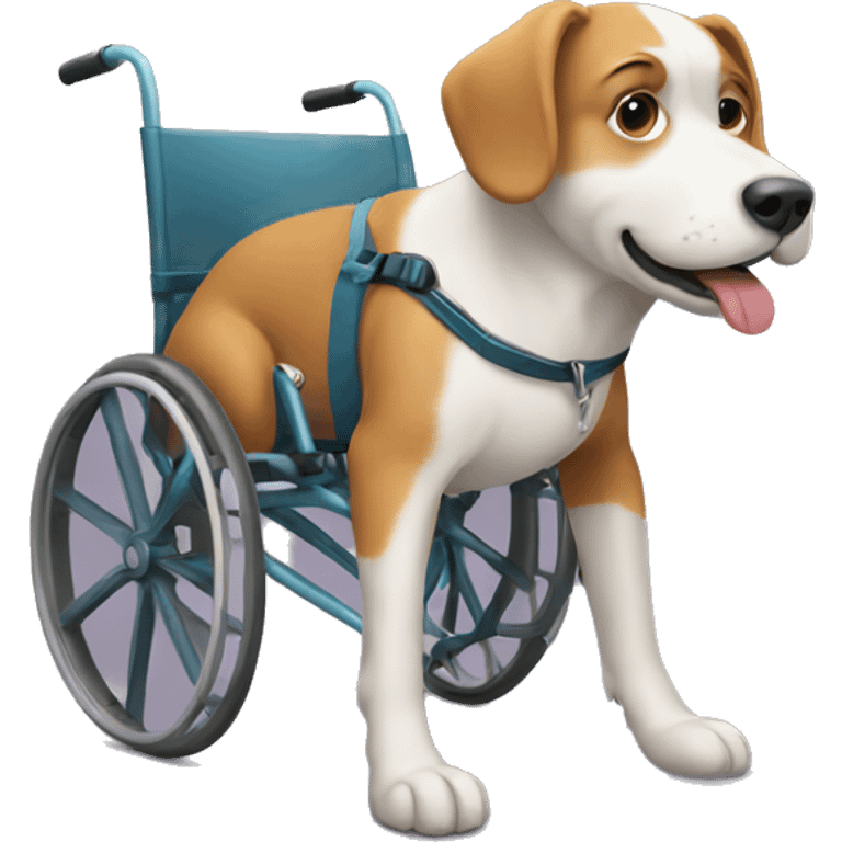 Dog in wheelchair emoji