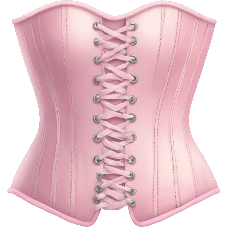 Pastel pink corset  emoji