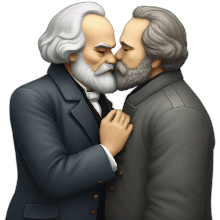 karl marx kissing lenin emoji