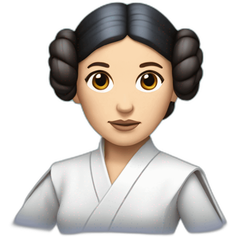 blue hologram of princess leia emoji