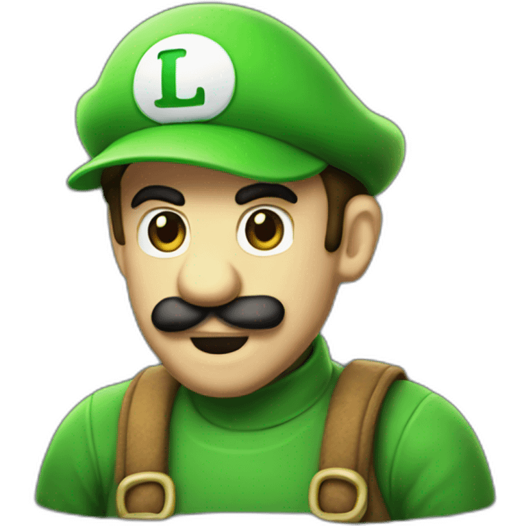 Luigi squelette emoji