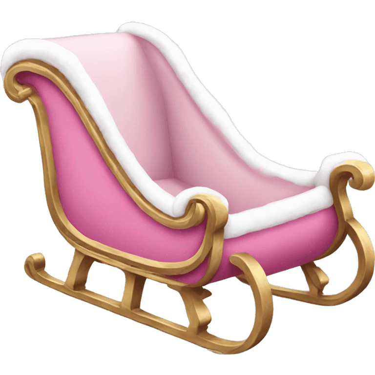 pink sleigh emoji