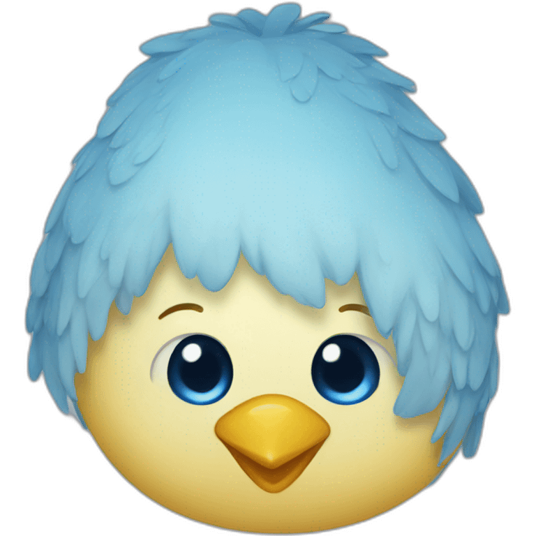 blue chick hatches emoji