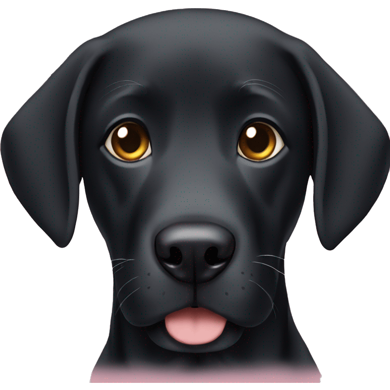 black lab emoji