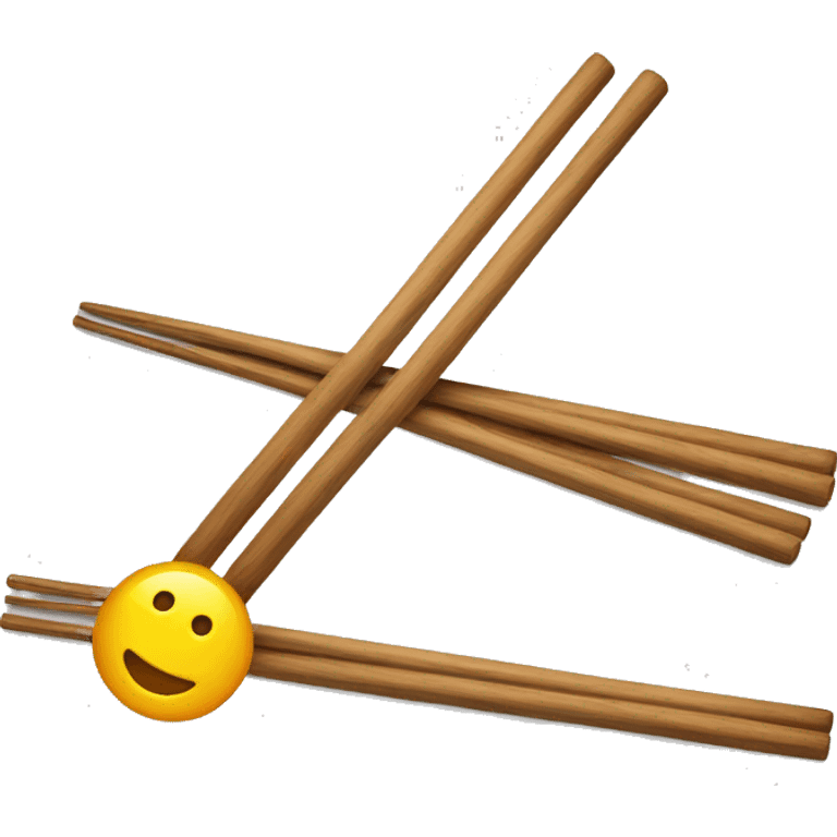 chopsticks and trains emoji