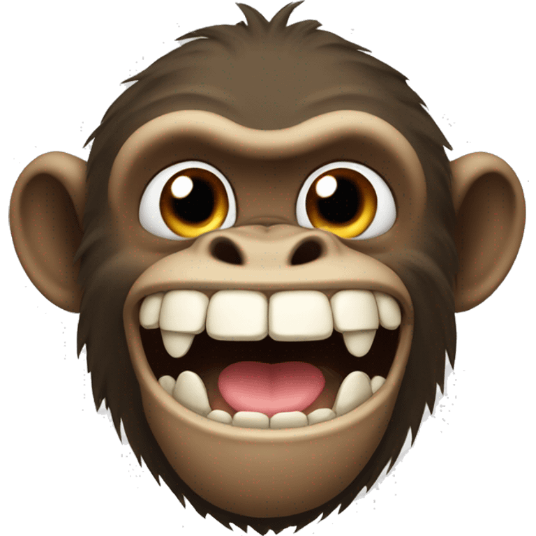 monkey with big teeth emoji