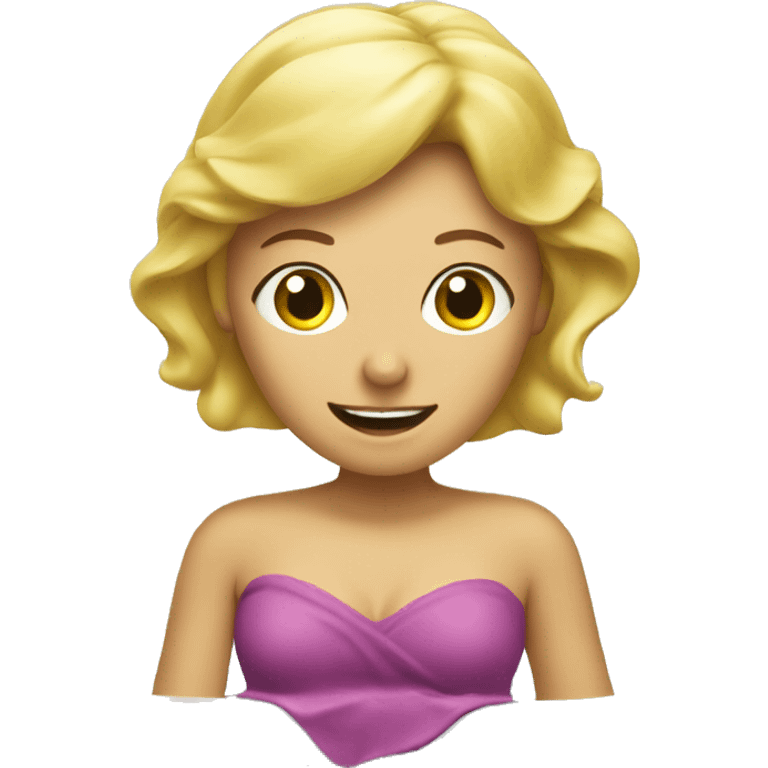 Blonde Frau in der Badewanne  emoji