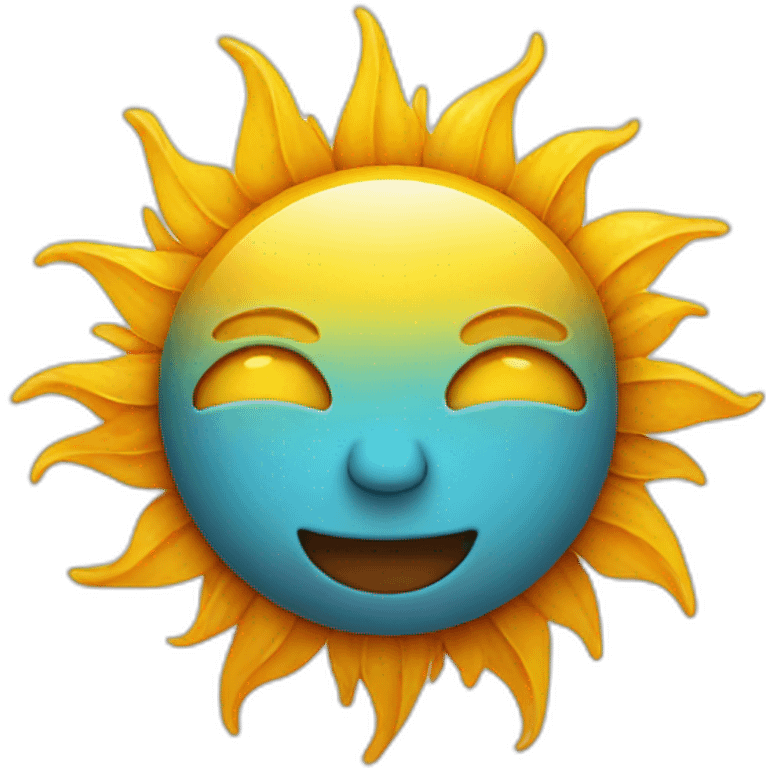 sun face emoji