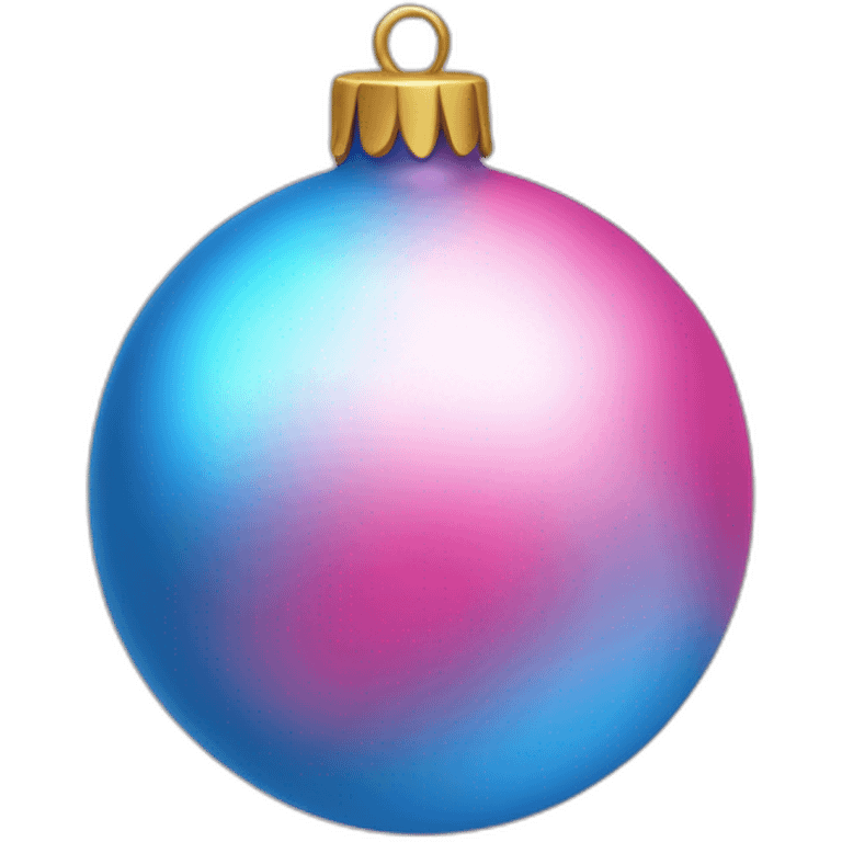 blue pink bauble emoji