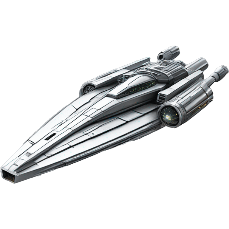 Star Wars Naboo Royalty Starship chrome  emoji