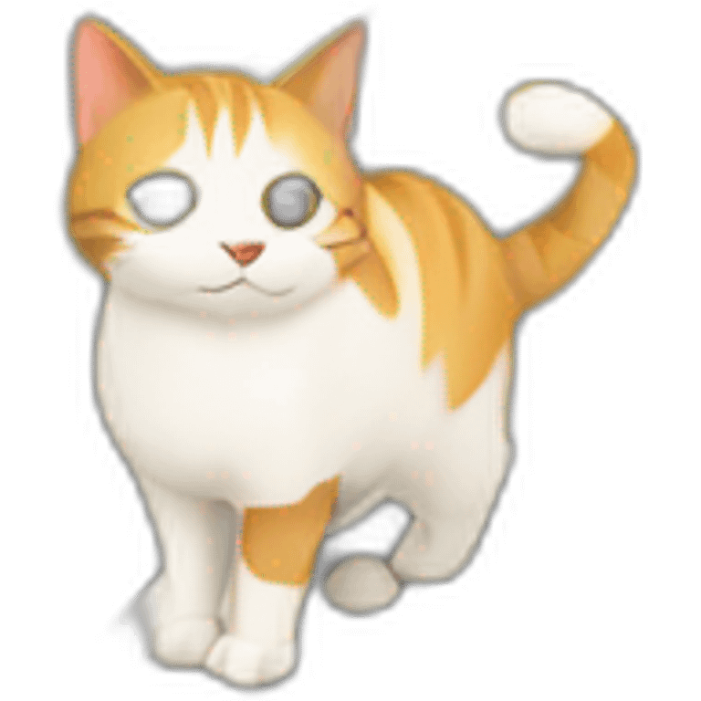 Cat on highway emoji