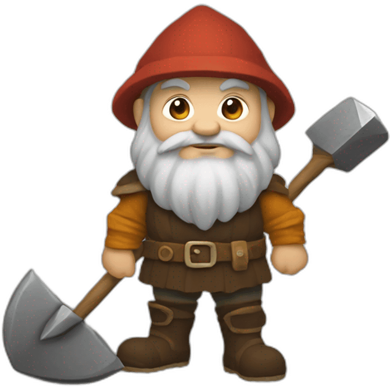 Dwarf with pickaxe emoji