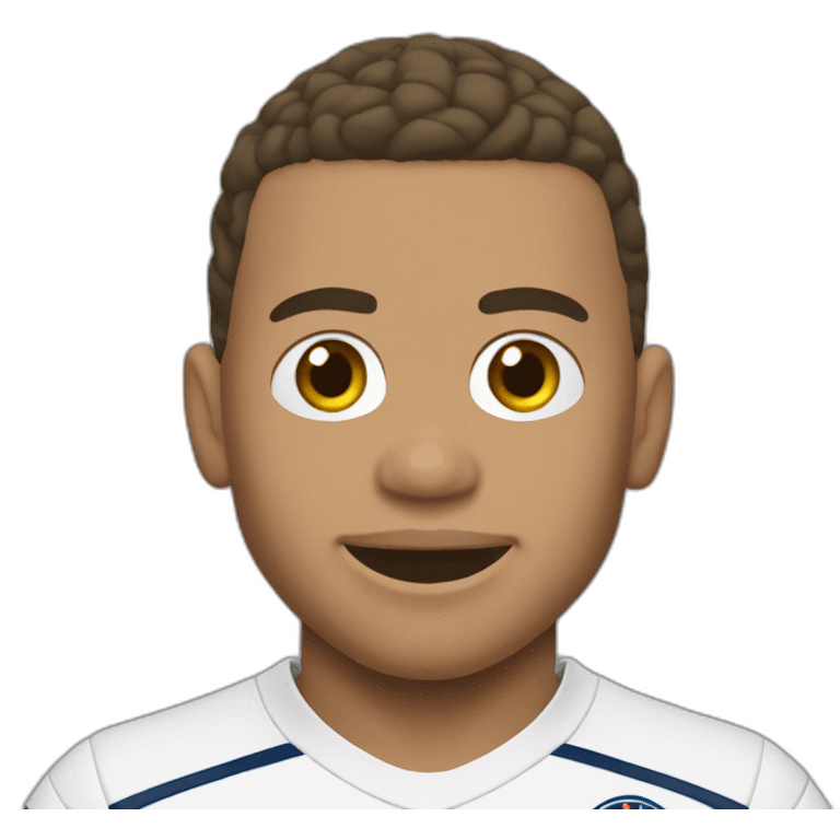 Kylian Mbappé scoring a goal emoji