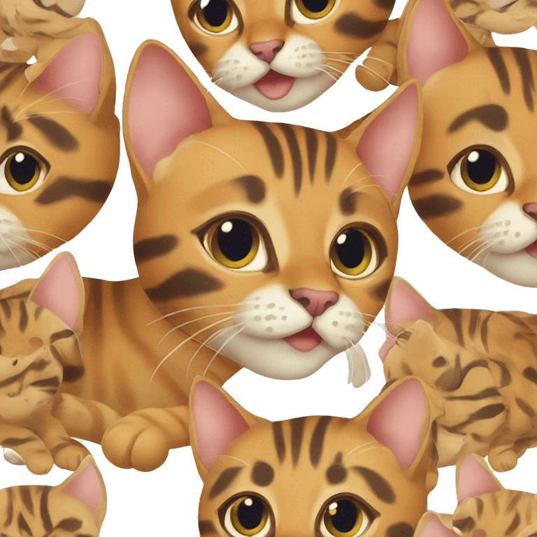 Bengal cat  emoji